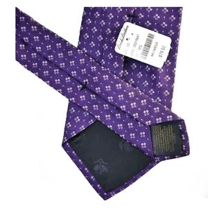NWT Brooks Brothers Floral Men's Purple Blue Woven Silk Tie Made